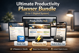 Ultimate 3-in-1 Notion Productivity Planner Bundle